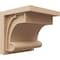 Ekena Millwork 11"W x 11"D x 11"H Wide Alma Rough Cedar Woodgrain TimberThane Corbel, Primed Tan CORUR11X11X11ALMRCPR - alternate 1